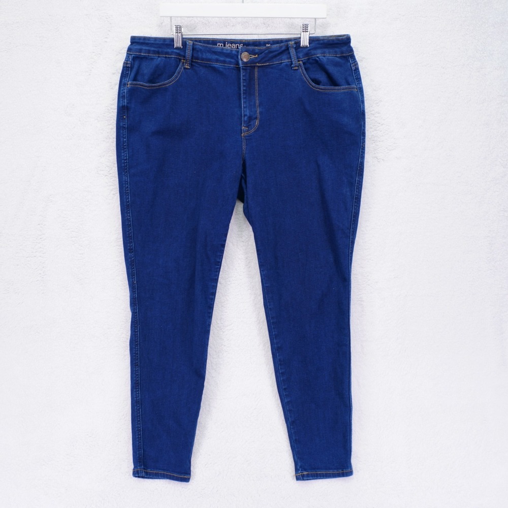 Maurices M Jeans Blue‎ Denim -XL Short- 37 / 28 Cotton Polyester Spandex